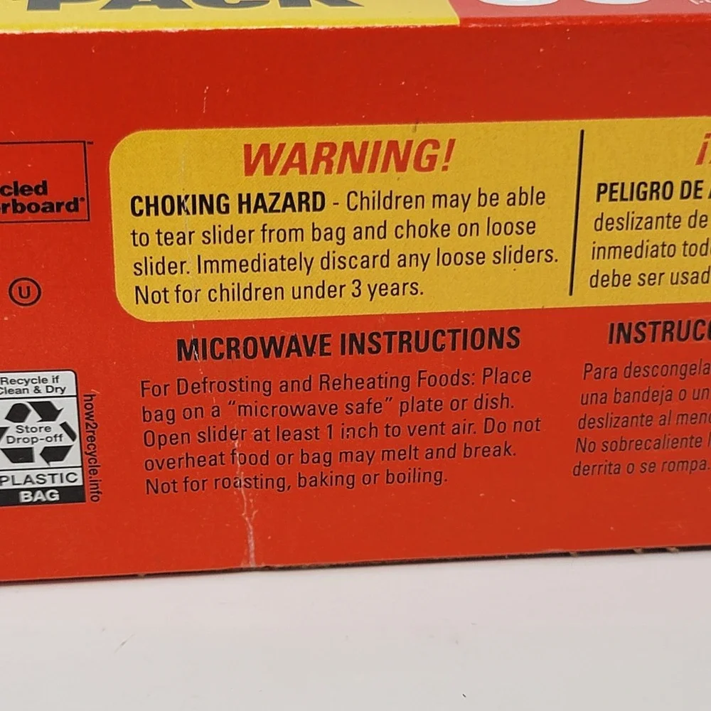 Hefty 2015 Halloween 30 Quart Storage Slider Bags Bats Pumpkins Limited Edition